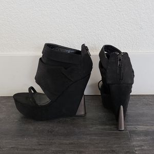 Black Strapped Fahrenheit Booties
